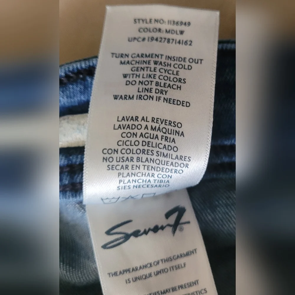 Seven7 Plus Sz 24 Jeans - Picture 7 of 8